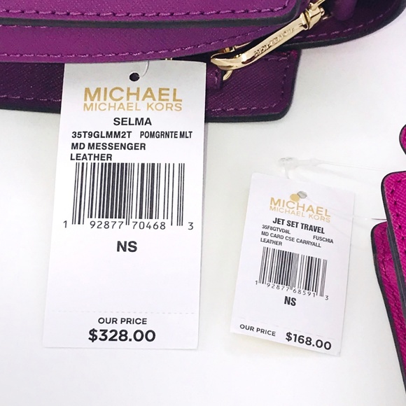 2PCS Michael Kors Selma Messenger Bag Wallet Set - Picture 8 of 8